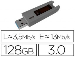 Memoria USB 3.0 EMTEC B250 128 GB 3.0 SLIDE